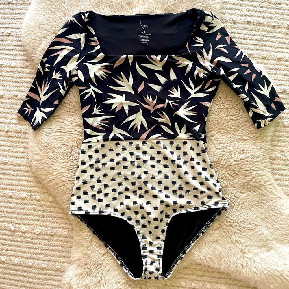 Seea Black & White Surf Suit